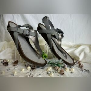 Grey/silver New Teva sandals 9.5